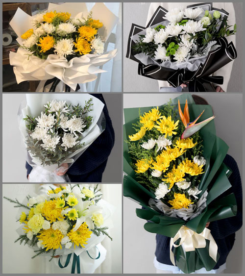 安徽滁州市定远县拂晓乡白事花束代送
